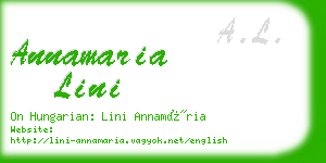 annamaria lini business card